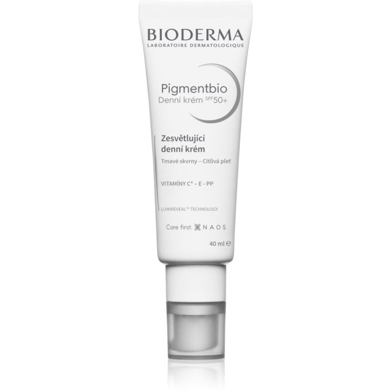 Bioderma Pigmentbio Daily Care SPF 50+ изсветляващ крем за пигментни петна SPF 50+