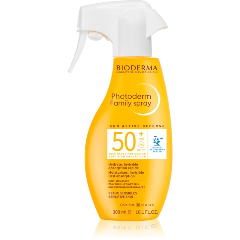 Bioderma Photoderm Family Spray SPF50+ слънцезащитен спрей SPF 50+ - Грижа за тяло - Сравни цени от 1 магазин с безплатна доставка