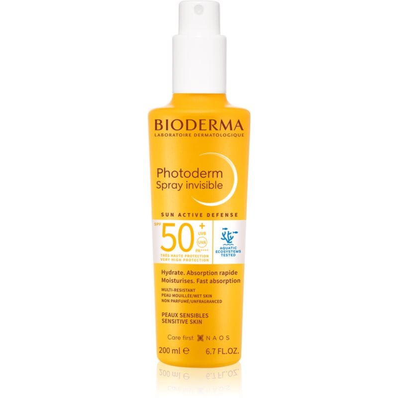Bioderma Photoderm Invisible Spray SPF50+ слънцезащитен спрей SPF 50+