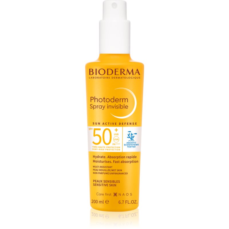 Bioderma Photoderm Invisible Spray SPF50+ слънцезащитен спрей SPF 50+ - Грижа за тяло - Сравни цени от 1 магазин с безплатна доставка