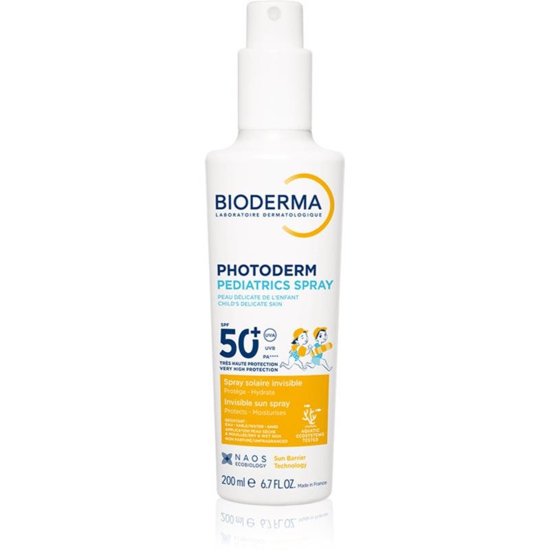 Bioderma Photoderm Pediatrics слънцезащитен спрей за деца SPF 50+ - Грижа за тяло - Сравни цени от 1 магазин с безплатна доставка
