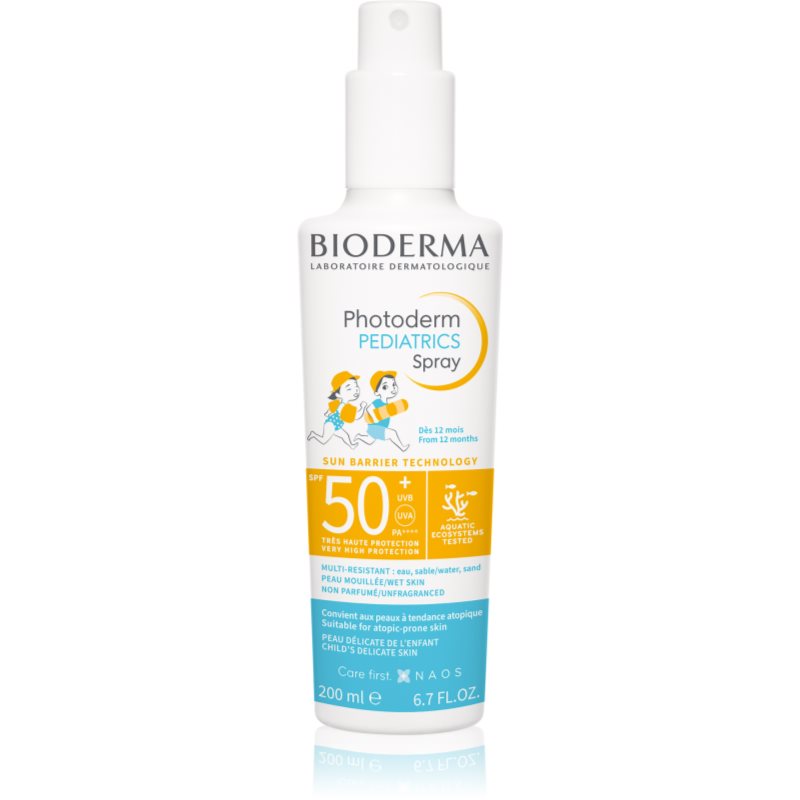 Bioderma Photoderm Pediatrics слънцезащитен спрей за деца SPF 50+ - Грижа за тяло - Сравни цени от 1 магазин с безплатна доставка