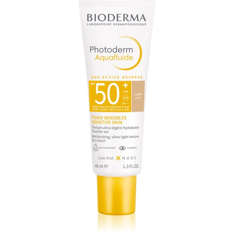 Bioderma Bioderma Photoderm Aquafluid защитна тонирана течност за лице SPF 50+ цвят Claire - Унисекс парфюм 40мл - Сравни цени от 1 магазин с безплатна доставка