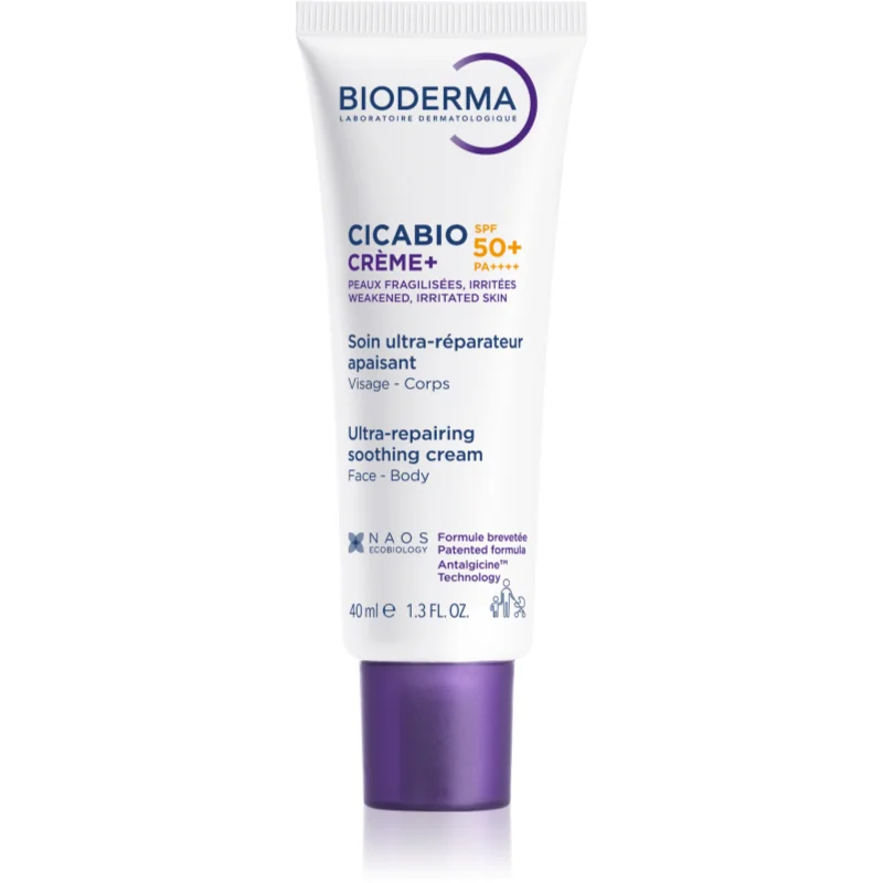 Bioderma Cicabio Créme+ SPF 50+ крем за лице SPF 50+ - Грижа за тяло - Сравни цени от 1 магазин с безплатна доставка