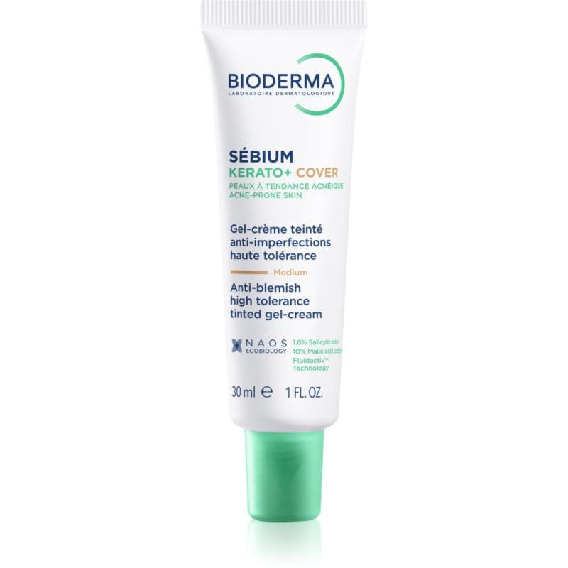 Bioderma Sébium Kerato+ Cover матиращ тониращ крем против несъвършенствата на акнозна кожа