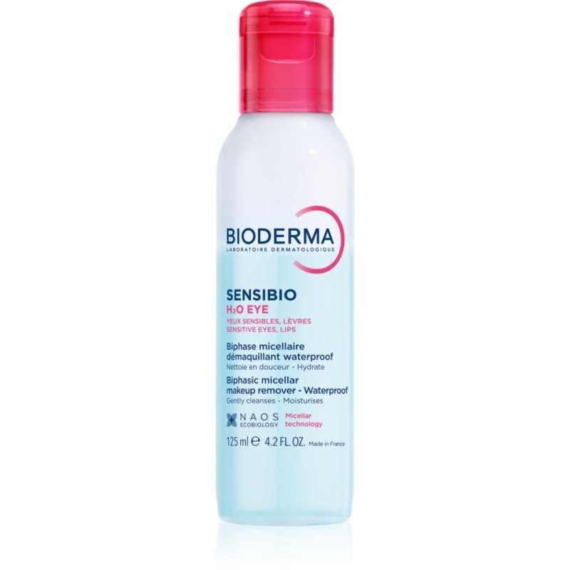 Bioderma Bioderma Sensibio H2O eye двуфазна мицеларна вода за очи и устни - Унисекс парфюм 125мл - Сравни цени от 1 магазин с безплатна доставка