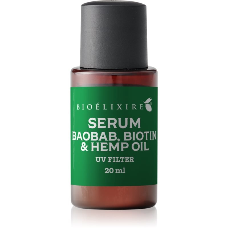 Bioélixire Serum Baobab, Biotin & Hemp Oil серум за увредена и крехка коса с UV филтър - Грижа за коса - Сравни цени от 1 магазин с безплатна доставка