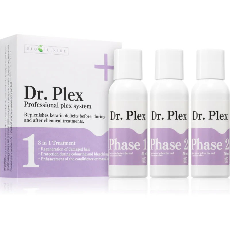 Bioélixire Dr. Plex обновяваща грижа за увредена коса 3x