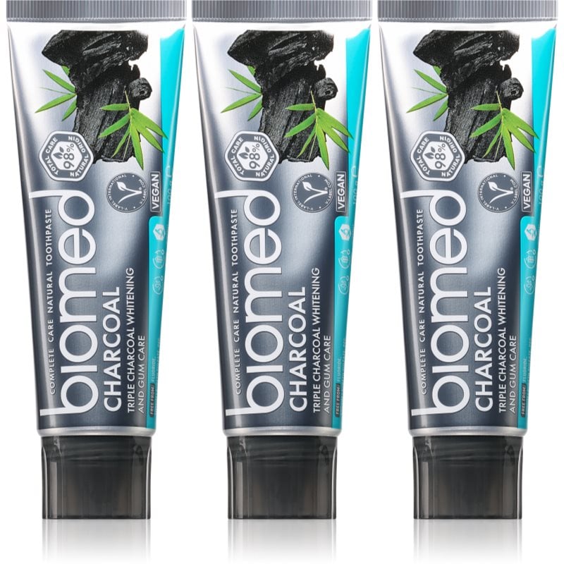 Biomed Charcoal избелваща паста за зъби с активен въглен
