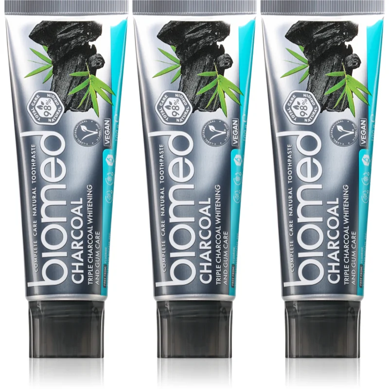 Biomed Charcoal избелваща паста за зъби с активен въглен