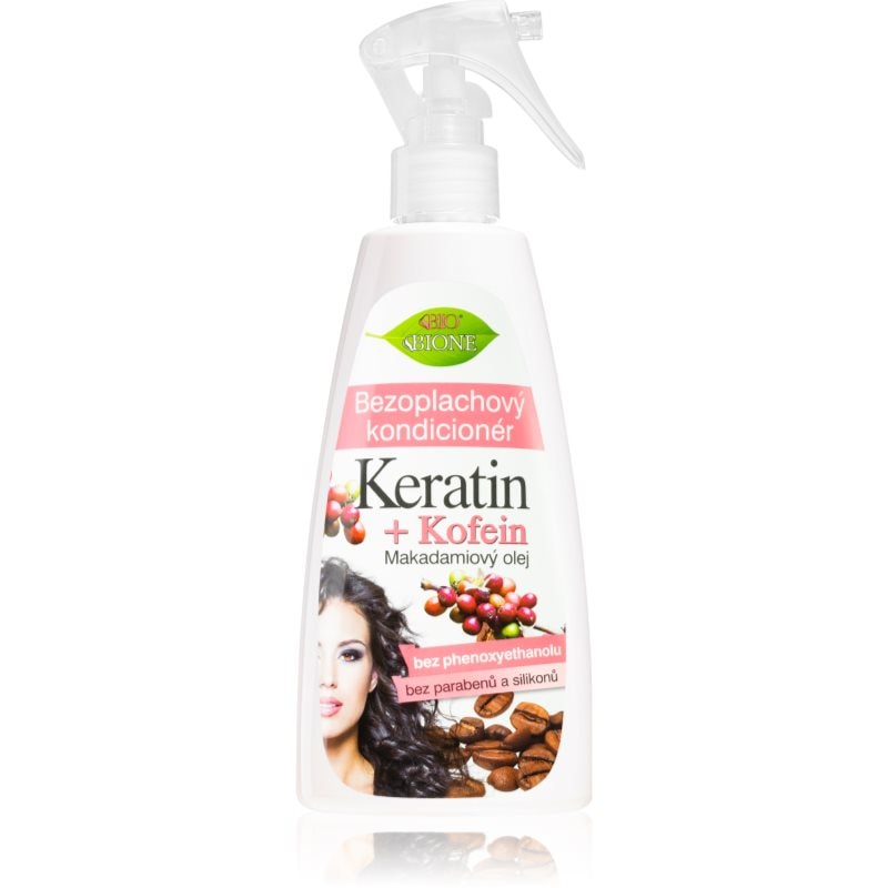 Bione Cosmetics Keratin + Kofein балсам без отмиване в спрей - Грижа за коса - Сравни цени от 1 магазин с безплатна доставка