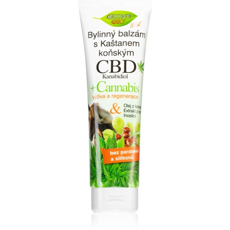 Bione Cosmetics Cannabis CBD балсам за релаксиращ масаж с конопено масло
