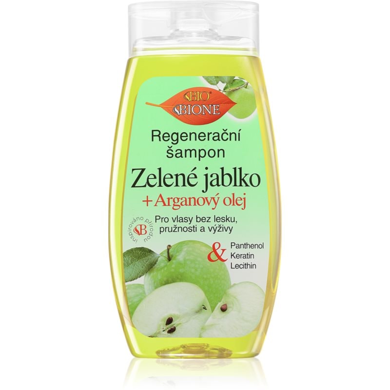 Bione Cosmetics Bione Cosmetics Green Apple + Argan Oil регенериращ шампоан - Унисекс парфюм 260мл - Сравни цени от 1 магазин с безплатна доставка