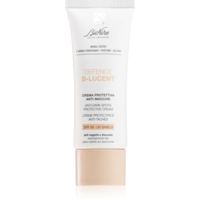 BioNike Defence B-Lucent защитен крем против пигментни петна SPF 50 - Грижа за тяло - Сравни цени от 1 магазин с безплатна доставка