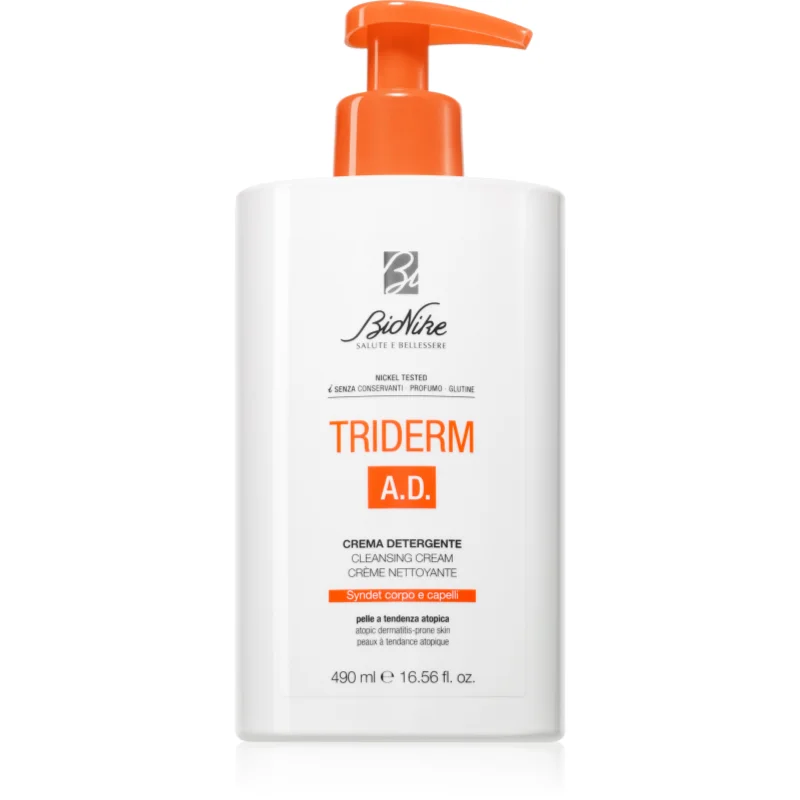 BioNike Triderm A. D. почистващ крем за атопична кожа