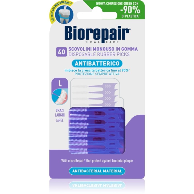 Biorepair Rubber Picks Large клечки за зъби Purple - Грижа за зъбите - Сравни цени от 1 магазин с безплатна доставка