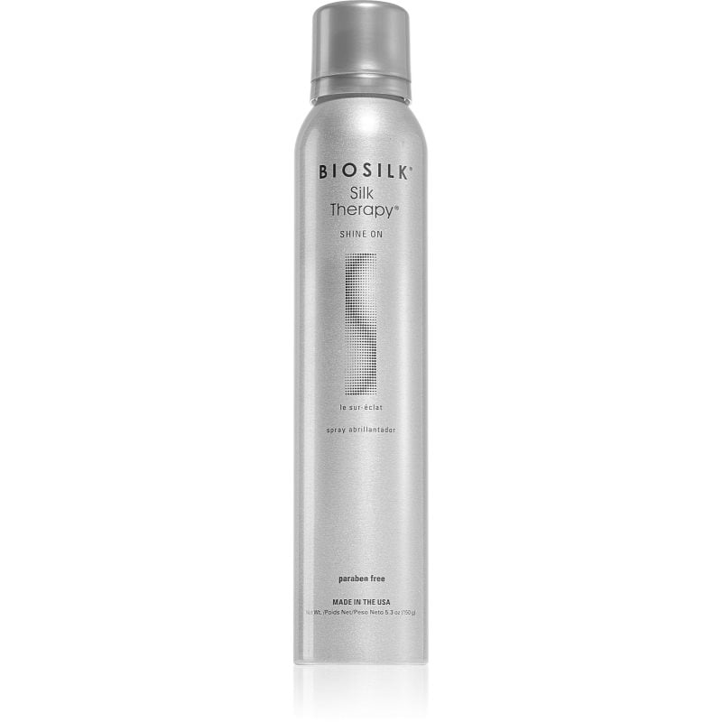 Biosilk Silk Therapy Shine On стилизиращ спрей за блясък и мекота на косата