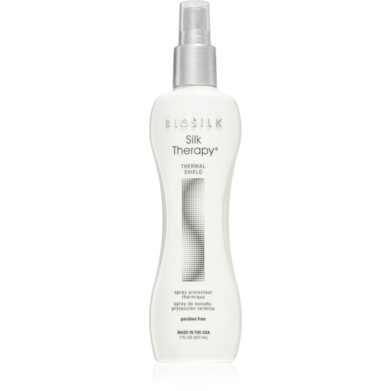 Biosilk Silk Therapy Thermal Shield термозащитен спрей за оформяне с преса и маша без парабени - Грижа за коса - Сравни цени от 1 магазин с безплатна доставка