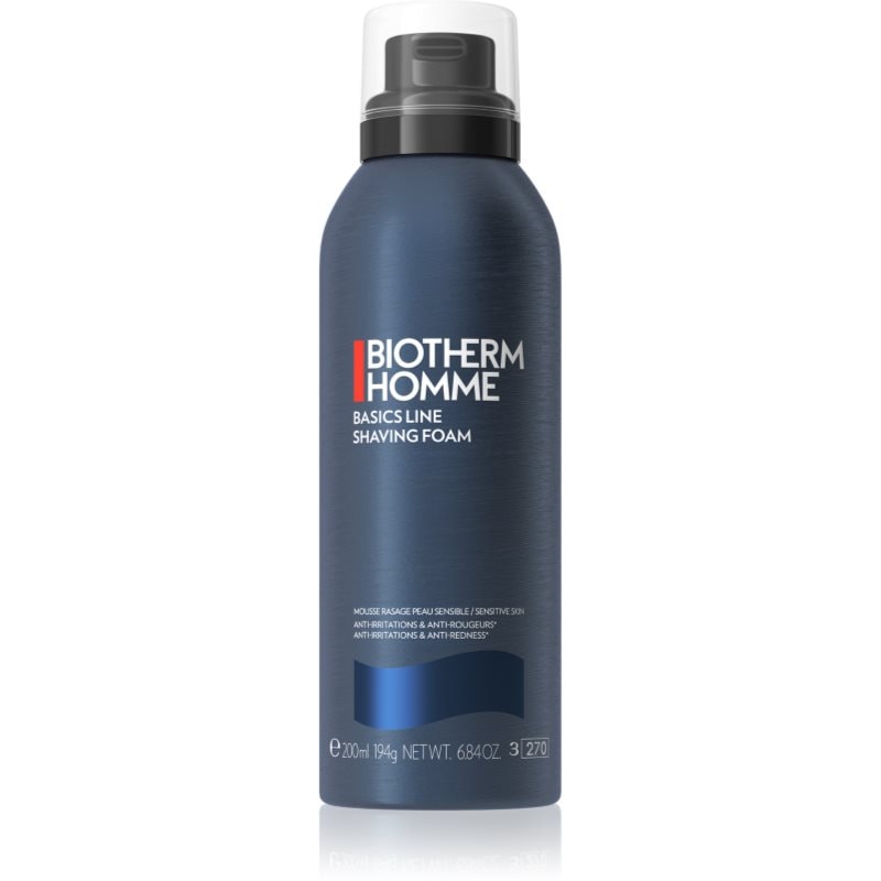 Biotherm Homme Basics Line Shaving Foam пяна за бръснене за чувствителна кожа на лицето - Грижа за тяло - Сравни цени от 1 магазин с безплатна доставка
