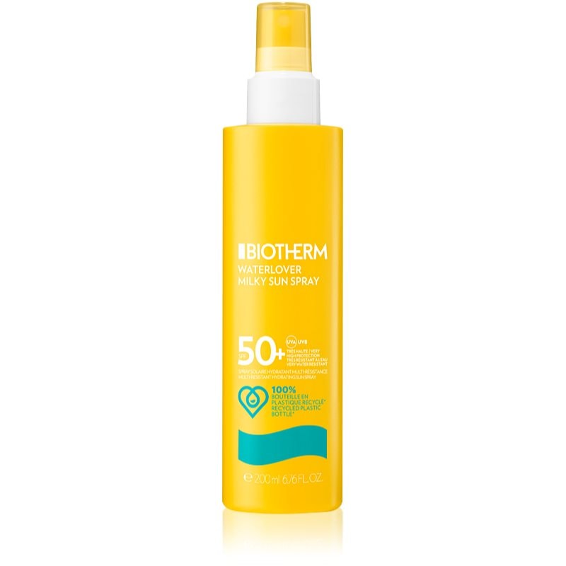 Biotherm Biotherm Waterlover Milky Sun Spray SPF 50+ слънцезащитен крем SPF 50+ - Унисекс парфюм 200мл - Сравни цени от 1 магазин с безплатна доставка