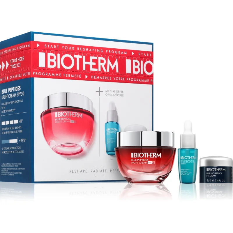 Biotherm Blue Peptides Uplift Cream SPF 30 подаръчен комплект за жени - Комплект - Сравни цени от 1 магазин с безплатна доставка