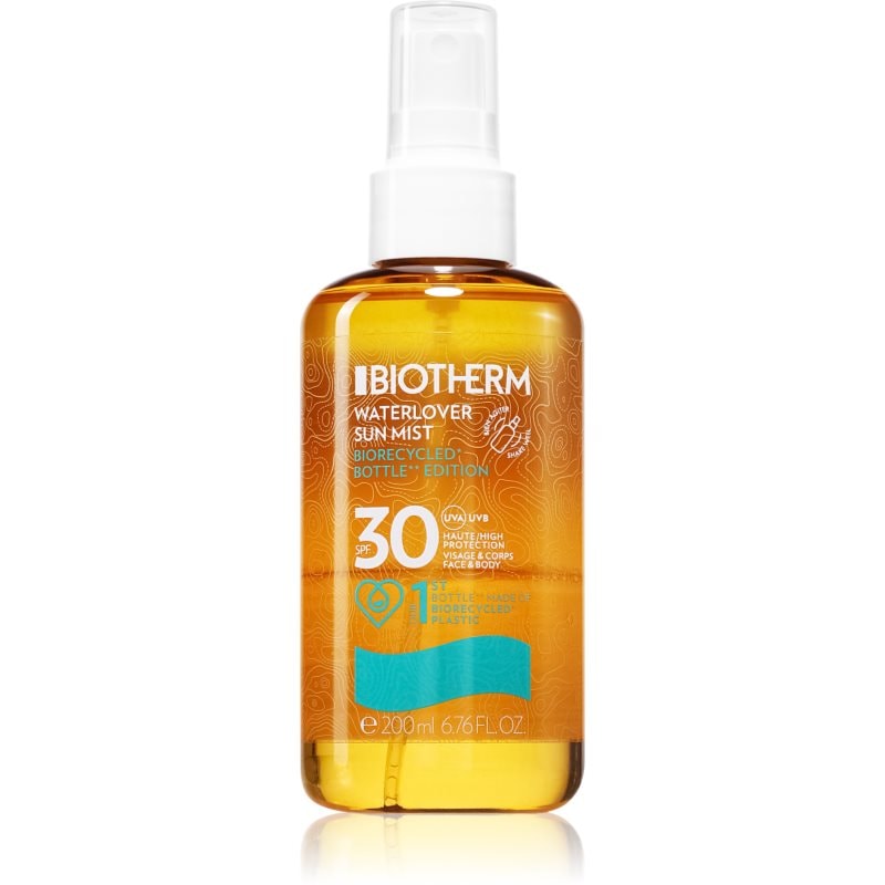 Biotherm Biotherm Waterlover Sun Mist Biorecycled Edition SPF 30 мъгла за тен в спрей SPF 30 - Унисекс парфюм 200мл - Сравни цени от 1 магазин с безплатна доставка