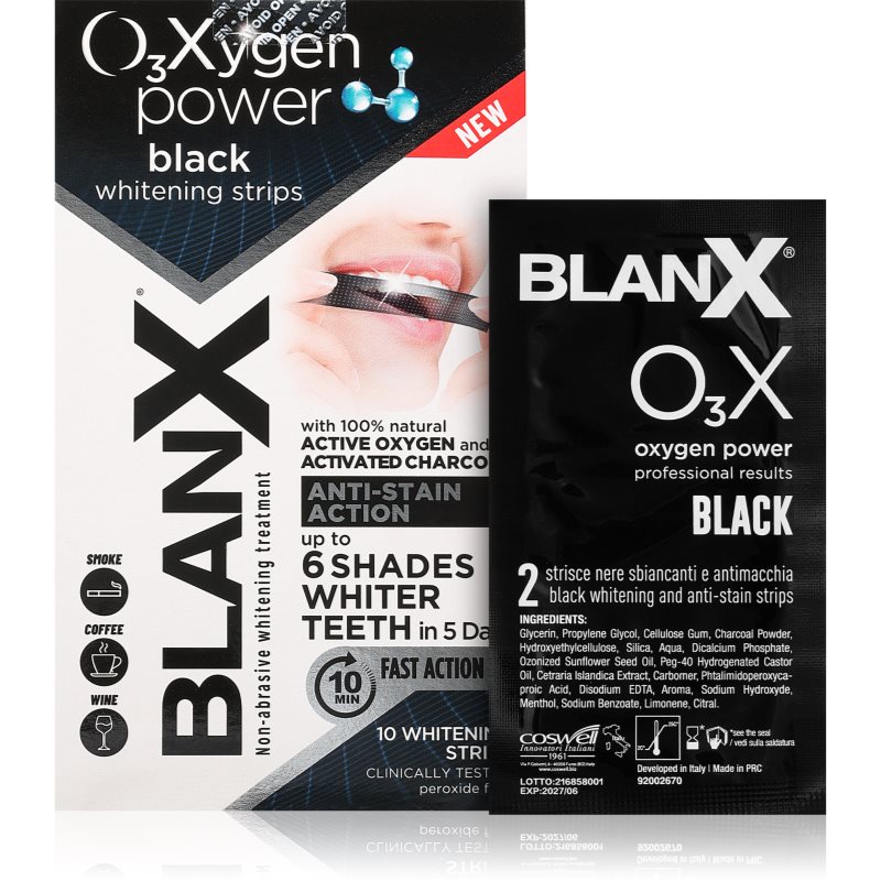 BlanX BlanX Oxygen Power Whitening Black Strips избелващи ленти за зъби - Унисекс парфюм 10мл - Сравни цени от 1 магазин с безплатна доставка