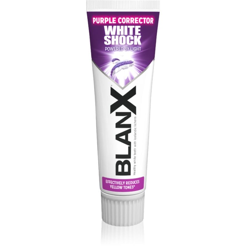BlanX White Shock Purple избелваща паста за зъби с лилави пигменти