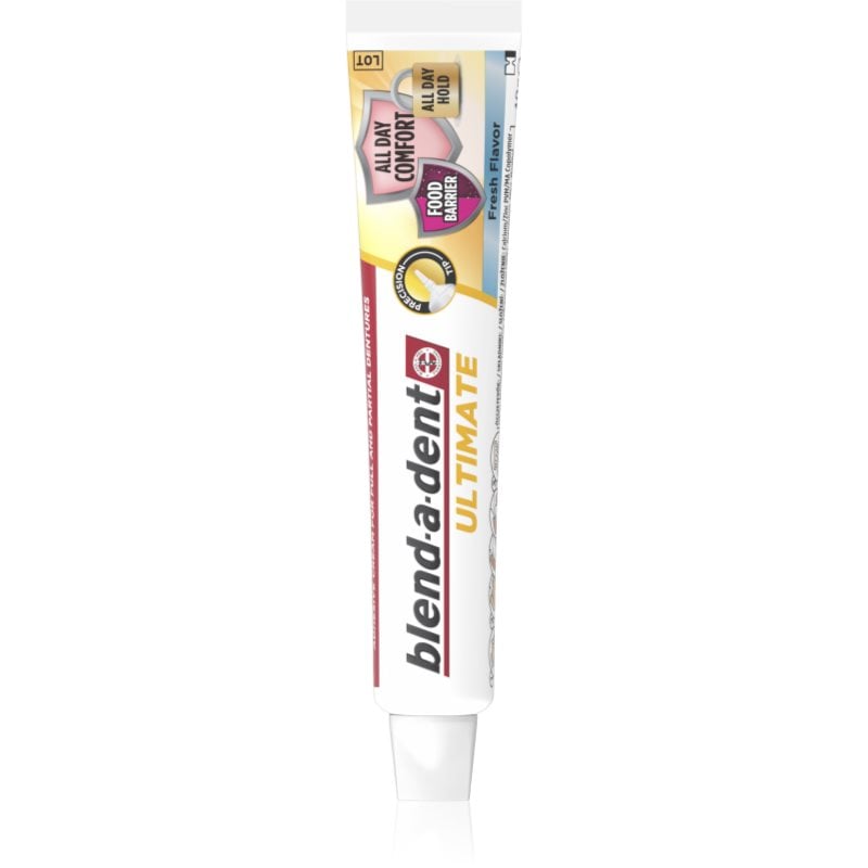 Blend-a-dent Ultimate Fresh фиксиращ крем за цялостни и частични зъбни протези