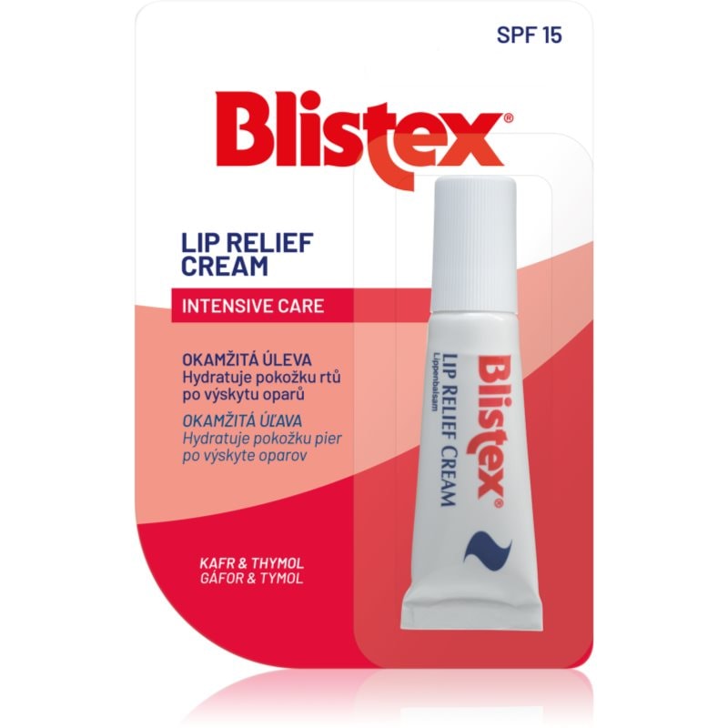 Blistex Lip Relief Cream балсам за сухи и напукани устни SPF 15 - Грижа за лице - Сравни цени от 1 магазин с безплатна доставка