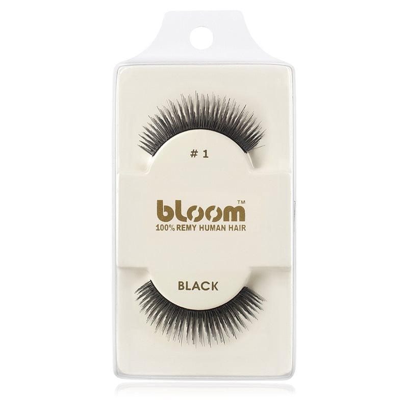 Bloom Natural изкуствени мигли от естествен косъм No. 1 (Black)