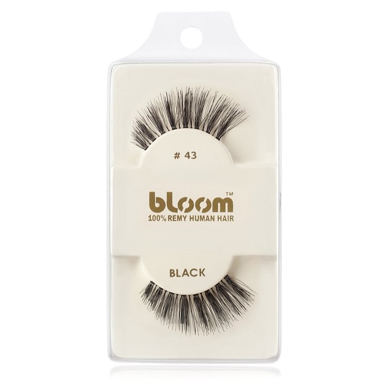Bloom Natural изкуствени мигли от естествен косъм No. 43 (Black)