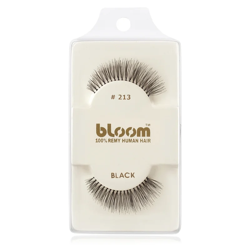 Bloom Natural изкуствени мигли от естествен косъм No. 213 (Black)