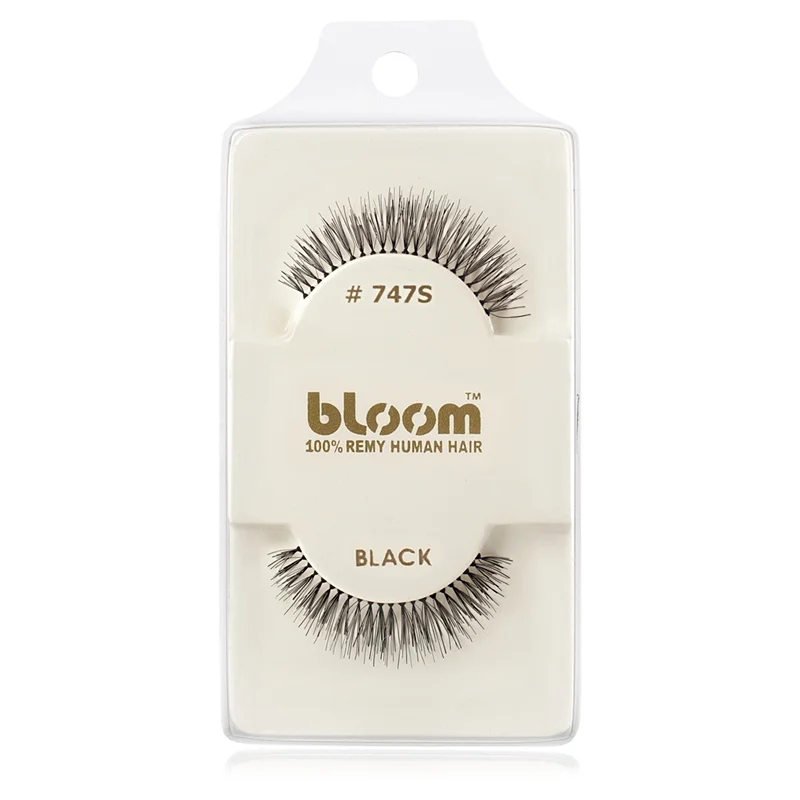 Bloom Natural изкуствени мигли от естествен косъм No. 747S (Black)