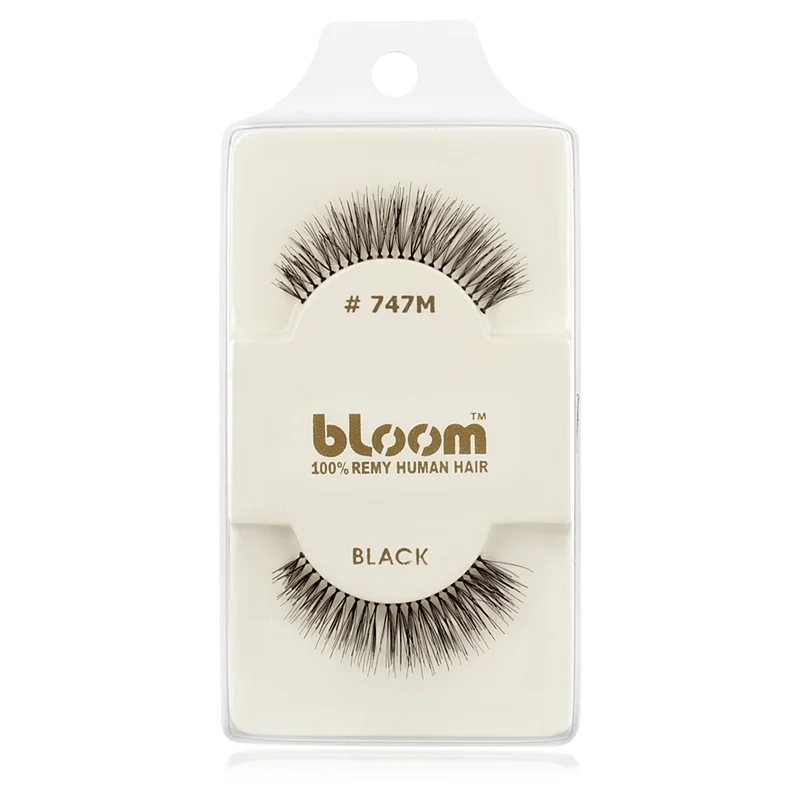 Bloom Natural изкуствени мигли от естествен косъм No. 747M (Black)