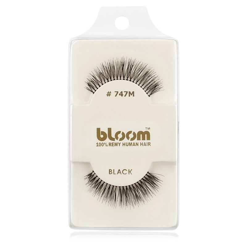 Bloom Natural изкуствени мигли от естествен косъм No. 747M (Black)