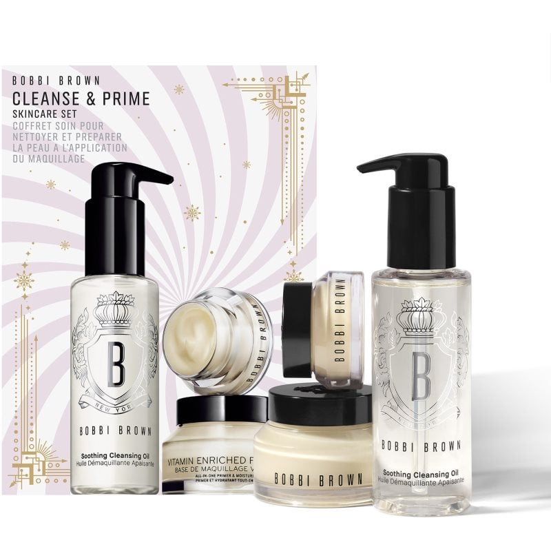 Bobbi Brown Holiday Cleanse & Primer Skincare Set подаръчен комплект за перфектна кожа