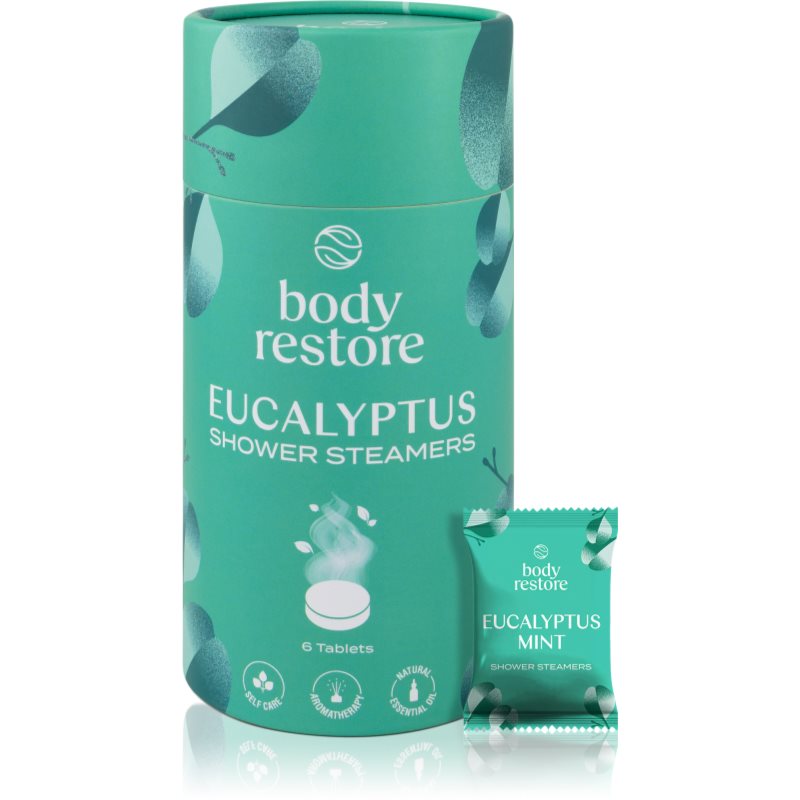 Body Restore Body Restore Eucalyptus & Mint Shower Steamers таблетки за душ 6 бр. - Унисекс парфюм - Сравни цени от 1 магазин с безплатна доставка