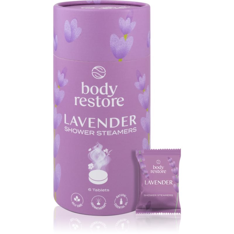 Body Restore Lavender Shower Steamers таблетки за душ с екстракт от лавандула