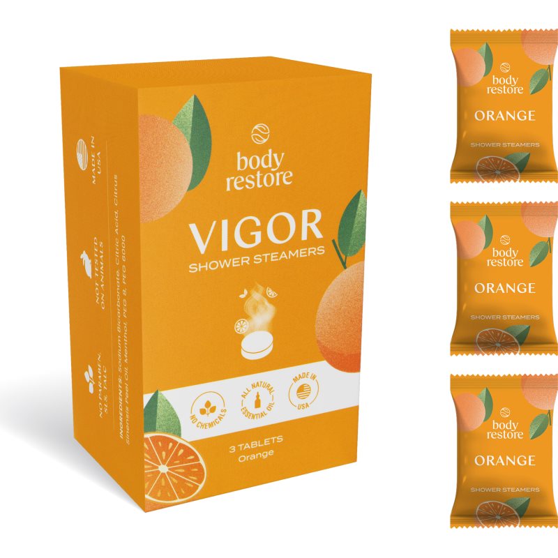 Body Restore Vigor Shower Steamers таблетки за душ аромати Orange - Грижа за тяло - Сравни цени от 1 магазин с безплатна доставка