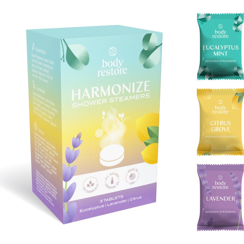 Body Restore Harmonize Shower Steamers таблетки за душ смес - Грижа за тяло - Сравни цени от 1 магазин с безплатна доставка