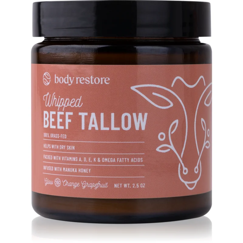 Body Restore Whipped Beef Tallow Balm Orange Grapefruit подхранващ крем за тяло без парфюм