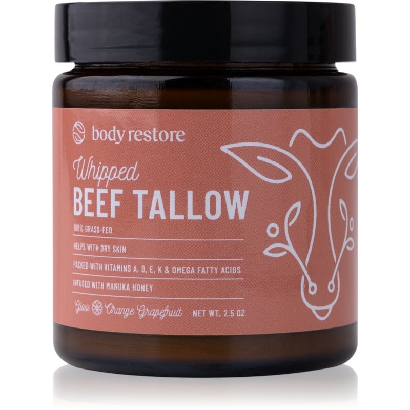 Body Restore Whipped Beef Tallow Balm Orange Grapefruit подхранващ крем за тяло без парфюм