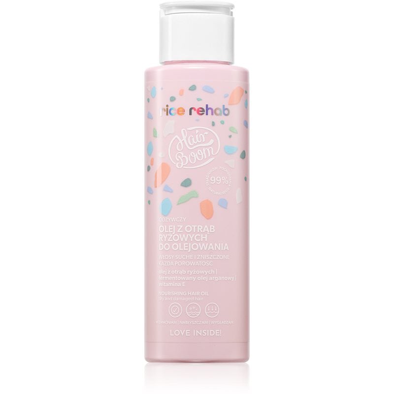 BodyBoom HairBoom Rice Rehab Nourishing Oil хидратиращо олио за суха и увредена коса