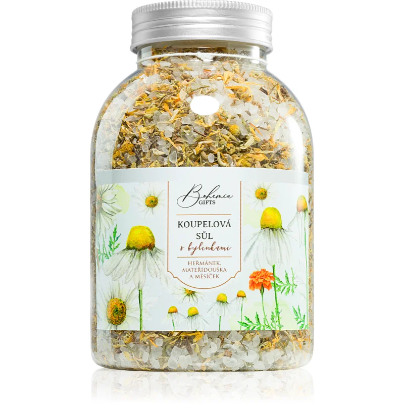Bohemia Gifts & Cosmetics Bohemia Natur сол за вана с три вида билки лайка, невен, мащерка