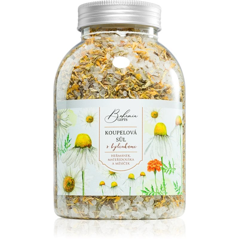 Bohemia Gifts & Cosmetics Bohemia Natur сол за вана с три вида билки лайка, невен, мащерка