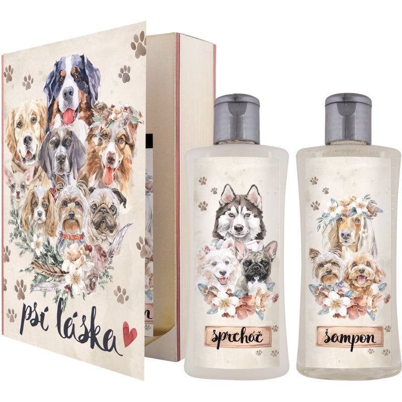 Bohemia Gifts & Cosmetics Book Dog's Love подаръчен комплект