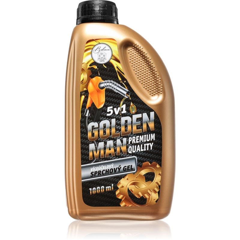 Bohemia Gifts & Cosmetics Industrial Golden Man душ-гел за мъже 5 в 1 - Грижа за тяло - Сравни цени от 1 магазин с безплатна доставка