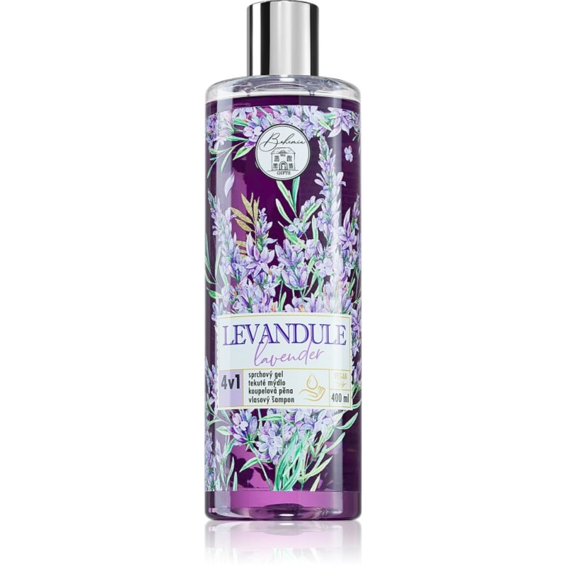 Bohemia Gifts & Cosmetics Flower Line Lavender миещ гел за тяло и коса 4 в 1 - Грижа за тяло - Сравни цени от 1 магазин с безплатна доставка