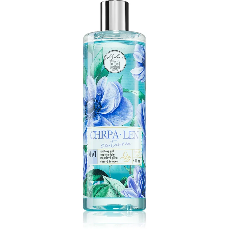 Bohemia Gifts & Cosmetics Flower Line Centaurea миещ гел за тяло и коса 4 в 1